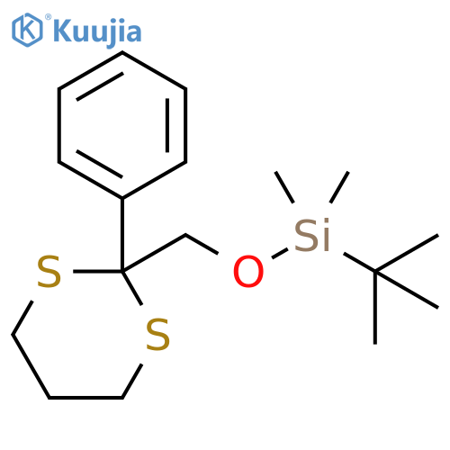 Silane, (1,1-dimethylethyl)dimethyl[(2-phenyl-1,3-dithian-2-yl)methoxy]- structure