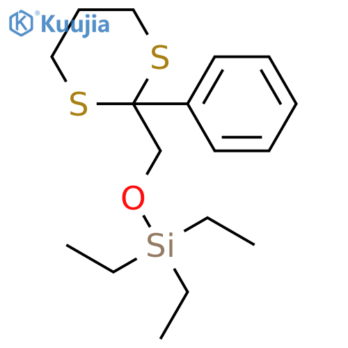 Silane, triethyl[(2-phenyl-1,3-dithian-2-yl)methoxy]- structure