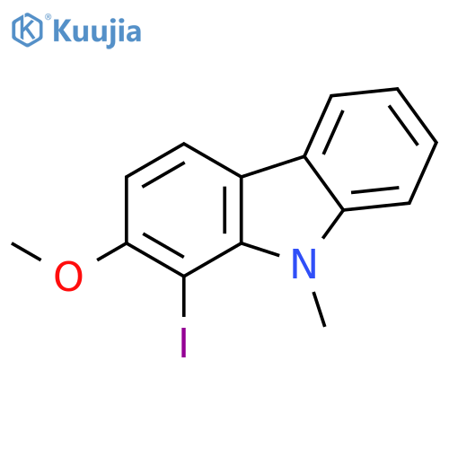 9H-Carbazole, 1-iodo-2-methoxy-9-methyl- structure