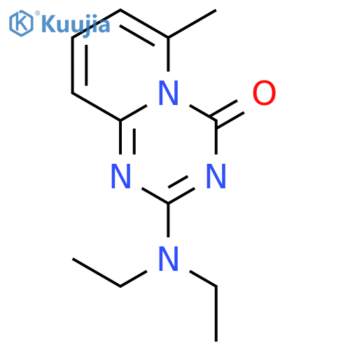 4H-Pyrido[1,2-a]-1,3,5-triazin-4-one, 2-(diethylamino)-6-methyl- structure