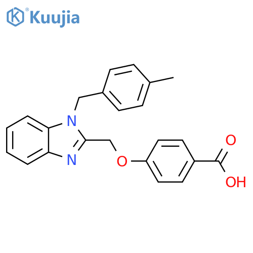 Benzoic acid,4-[[1-[(4-methylphenyl)methyl]-1H-benzimidazol-2-yl]methoxy]- structure