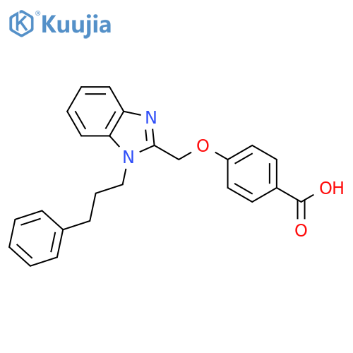 Benzoic acid, 4-[[1-(3-phenylpropyl)-1H-benzimidazol-2-yl]methoxy]- structure