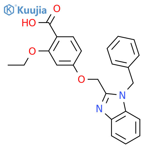 Benzoic acid,2-ethoxy-4-[[1-(phenylmethyl)-1H-benzimidazol-2-yl]methoxy]- structure