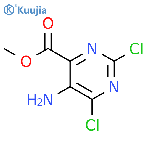 Methyl 5-amino-2,6-dichloropyrimidine-4-carboxylate structure