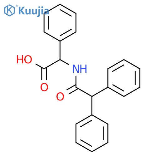 2-(2,2-Diphenylacetamido)-2-phenylacetic acid structure