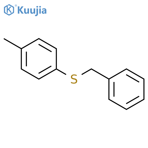 Benzene, 1-methyl-4-[(phenylmethyl)thio]- structure