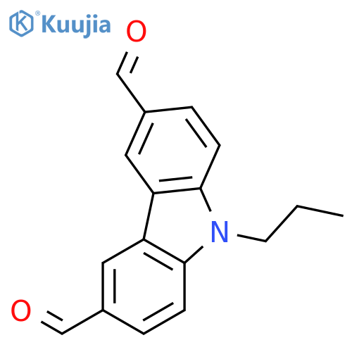 9-Propyl-9H-carbazole-3,6-dicarbaldehyde structure
