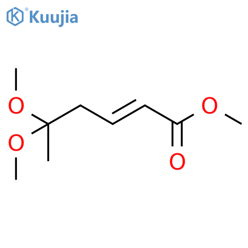 2-HEXENOIC ACID, 5,5-DIMETHOXY-, METHYL ESTER, (2E)- structure