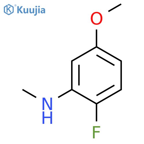 2-fluoro-5-methoxy-N-methylaniline structure