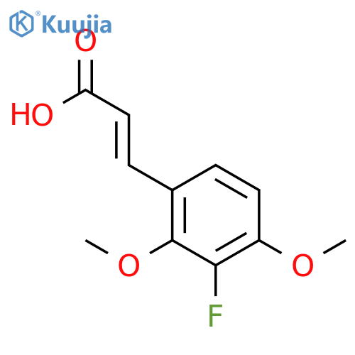 2-Propenoic acid, 3-(3-fluoro-2,4-dimethoxyphenyl)- structure