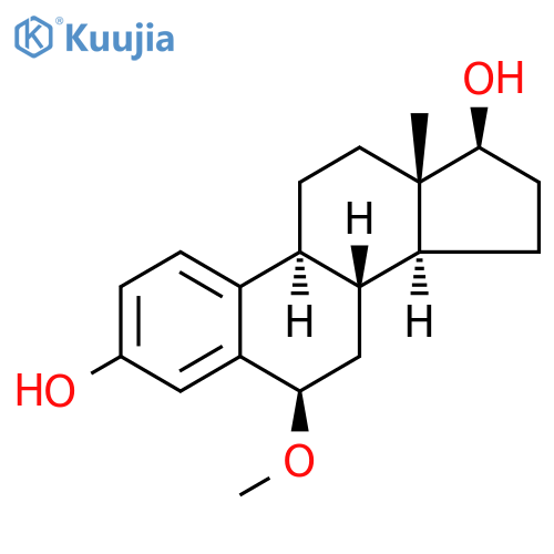 (6β,17β)-6-Methoxyestra-1,3,5(10)-triene-3,17-diol structure