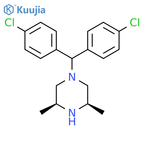 Piperazine, 1-[bis(4-chlorophenyl)methyl]-3,5-dimethyl-, (3R,5S)-rel- structure