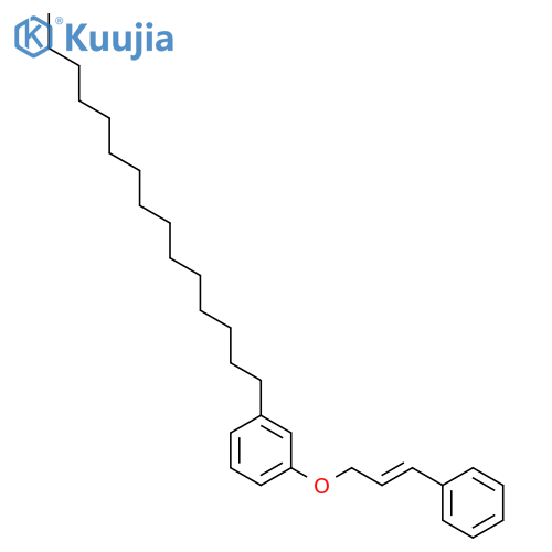 BENZENE, 1-PENTADECYL-3-[(3-PHENYL-2-PROPENYL)OXY]- structure