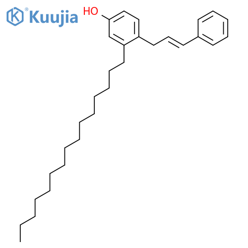 PHENOL, 3-PENTADECYL-4-(3-PHENYL-2-PROPENYL)- structure