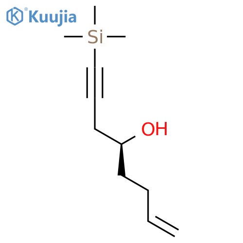 7-Octen-1-yn-4-ol, 1-(trimethylsilyl)-, (4S)- structure