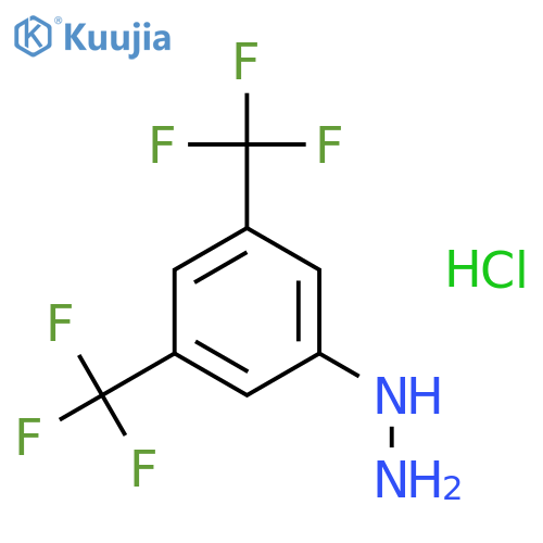 3,5-Bis(trifluoromethyl)phenylhydrazine hydrochloride structure
