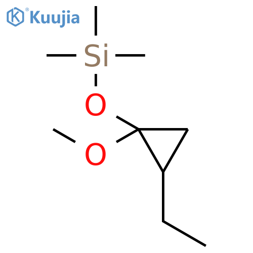 Silane, [(2-ethyl-1-methoxycyclopropyl)oxy]trimethyl- structure