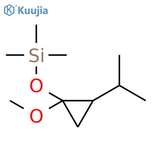 Silane, [[1-methoxy-2-(1-methylethyl)cyclopropyl]oxy]trimethyl- structure