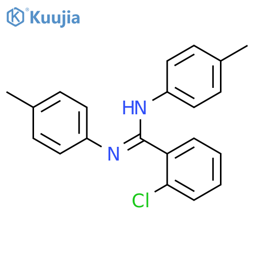 Benzenecarboximidamide, 2-chloro-N,N'-bis(4-methylphenyl)- structure
