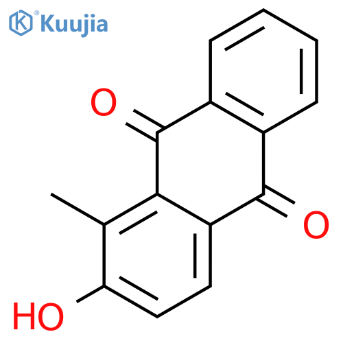 2-Hydroxy-1-methyl-9,10-anthracenedione structure
