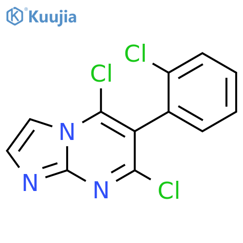 IMIDAZO[1,2-A]PYRIMIDINE, 5,7-DICHLORO-6-(2-CHLOROPHENYL)- structure