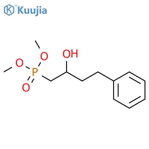 Phosphonic acid, (2-hydroxy-4-phenylbutyl)-, dimethyl ester structure
