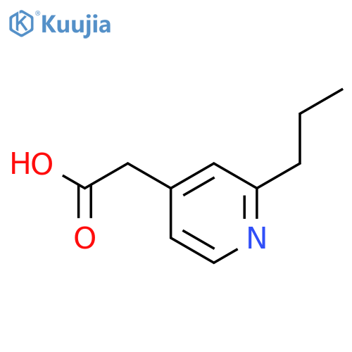 4-Pyridineacetic acid, 2-propyl- structure