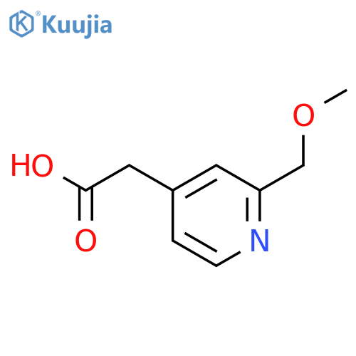 4-PYRIDINEACETIC ACID, 2-(METHOXYMETHYL)- structure