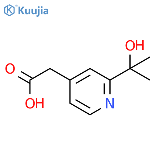 4-PYRIDINEACETIC ACID, 2-(1-HYDROXY-1-METHYLETHYL)- structure