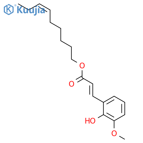 2-Propenoic acid, 3-(2-hydroxy-3-methoxyphenyl)-, (6Z)-6-nonenyl ester structure