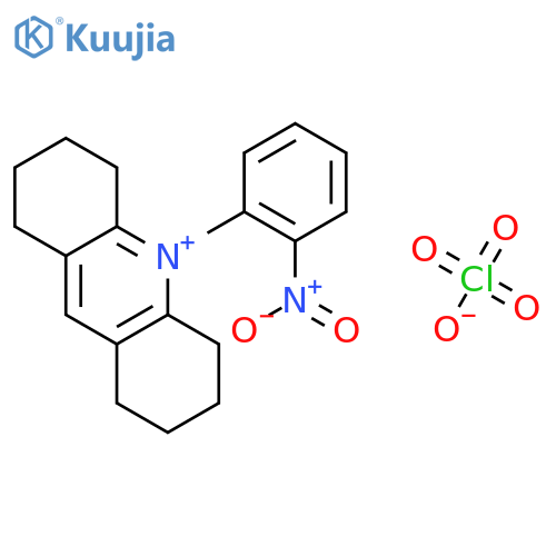 Acridinium, 1,2,3,4,5,6,7,8-octahydro-10-(2-nitrophenyl)-, perchlorate structure