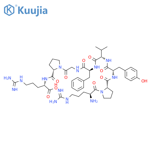 L-ARGININE, L-ARGINYL-L-PROLYL-L-TYROSYL-L-VALYL-L-PHENYLALANYLGLYCYL-L-PROLYL- structure