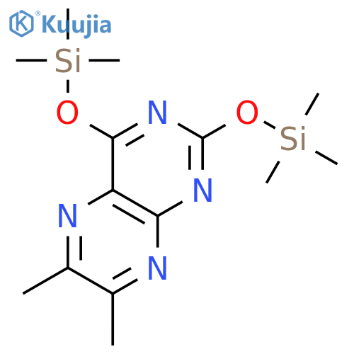 Pteridine, 6,7-dimethyl-2,4-bis[(trimethylsilyl)oxy]- structure