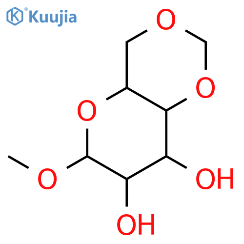 6-methoxy-4,4a,6,7,8,8a-hexahydropyrano[3,2-d][1,3]dioxine-7,8-diol structure