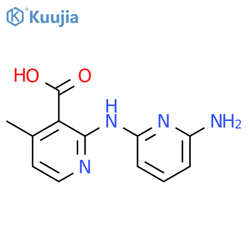 3-PYRIDINECARBOXYLIC ACID, 2-[(6-AMINO-2-PYRIDINYL)AMINO]-4-METHYL- structure