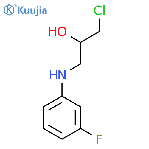 2-Propanol, 1-chloro-3-[(3-fluorophenyl)amino]- structure
