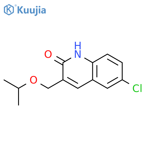 2(1H)-QUINOLINONE, 6-CHLORO-3-[(1-METHYLETHOXY)METHYL]- structure