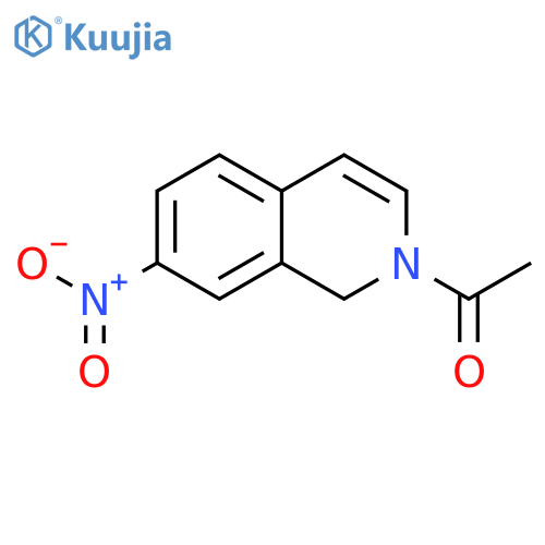 Isoquinoline, 2-acetyl-1,2-dihydro-7-nitro- structure