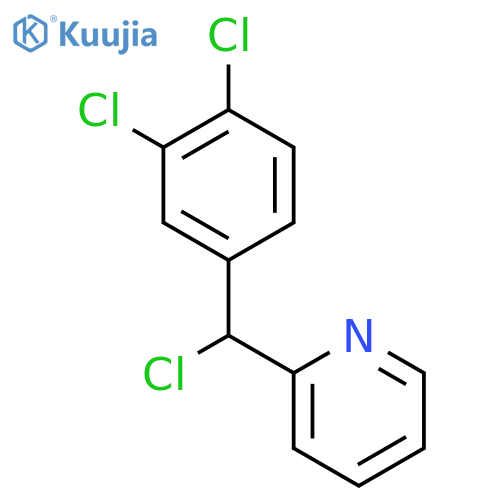 Pyridine, 2-[chloro(3,4-dichlorophenyl)methyl]- structure