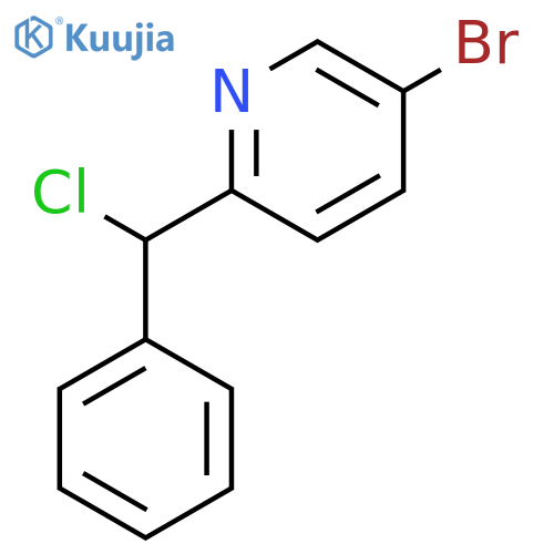 Pyridine, 5-bromo-2-(chlorophenylmethyl)- structure