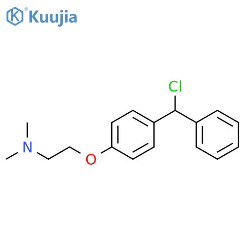 Ethanamine, 2-[4-(chlorophenylmethyl)phenoxy]-N,N-dimethyl- structure
