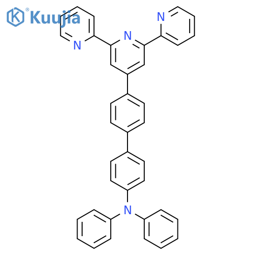 [1,1'-BIPHENYL]-4-AMINE, N,N-DIPHENYL-4'-[2,2':6',2''-TERPYRIDIN]-4'-YL- structure