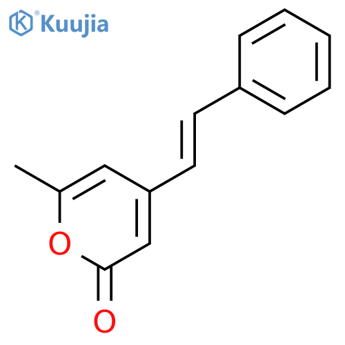 2H-Pyran-2-one, 6-methyl-4-[(1E)-2-phenylethenyl]- structure