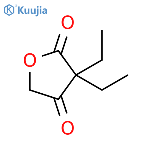 2,4(3H,5H)-Furandione, 3,3-diethyl- structure