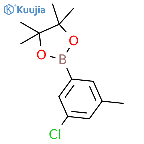 1,3,2-Dioxaborolane, 2-(3-chloro-5-methylphenyl)-4,4,5,5-tetramethyl- structure