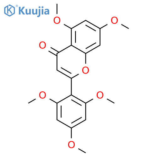 4H-1-Benzopyran-4-one, 5,7-dimethoxy-2-(2,4,6-trimethoxyphenyl)- structure