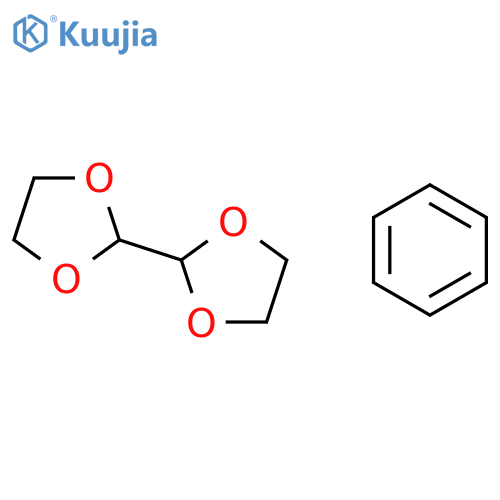 2,2'-Bi-1,3-dioxolane, compd. with benzene (1:1) structure