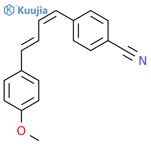 BENZONITRILE, 4-[(1Z,3E)-4-(4-METHOXYPHENYL)-1,3-BUTADIENYL]- structure