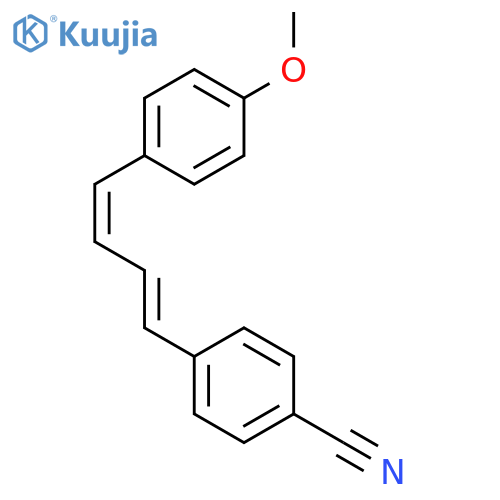 Benzonitrile, 4-[(1E,3Z)-4-(4-methoxyphenyl)-1,3-butadienyl]- structure