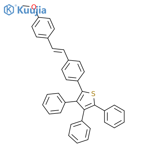 THIOPHENE, 2-[4-[2-(4-METHOXYPHENYL)ETHENYL]PHENYL]-3,4,5-TRIPHENYL- structure